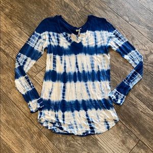 Overdrive long sleeve tie dye tee